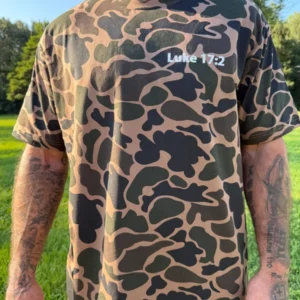 Luke 17:2 Camo T-Shirt