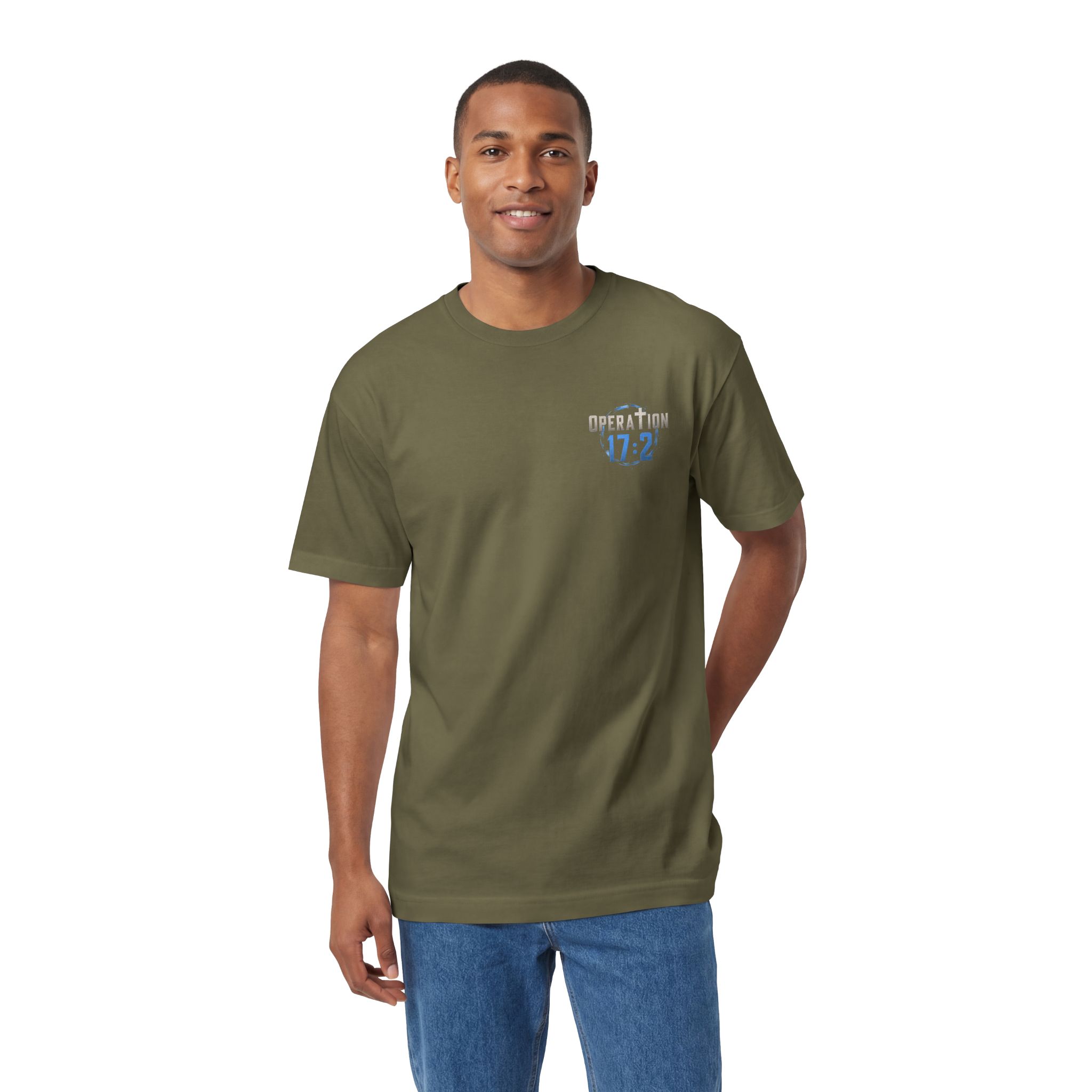Operation 17:2 T-Shirt — "Not In Our Town, Not On Our Watch" Patriotic Thin Blue Line Tee - Image 4