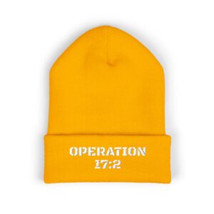Embroidered "Operation 172" Cuffed Beanie
