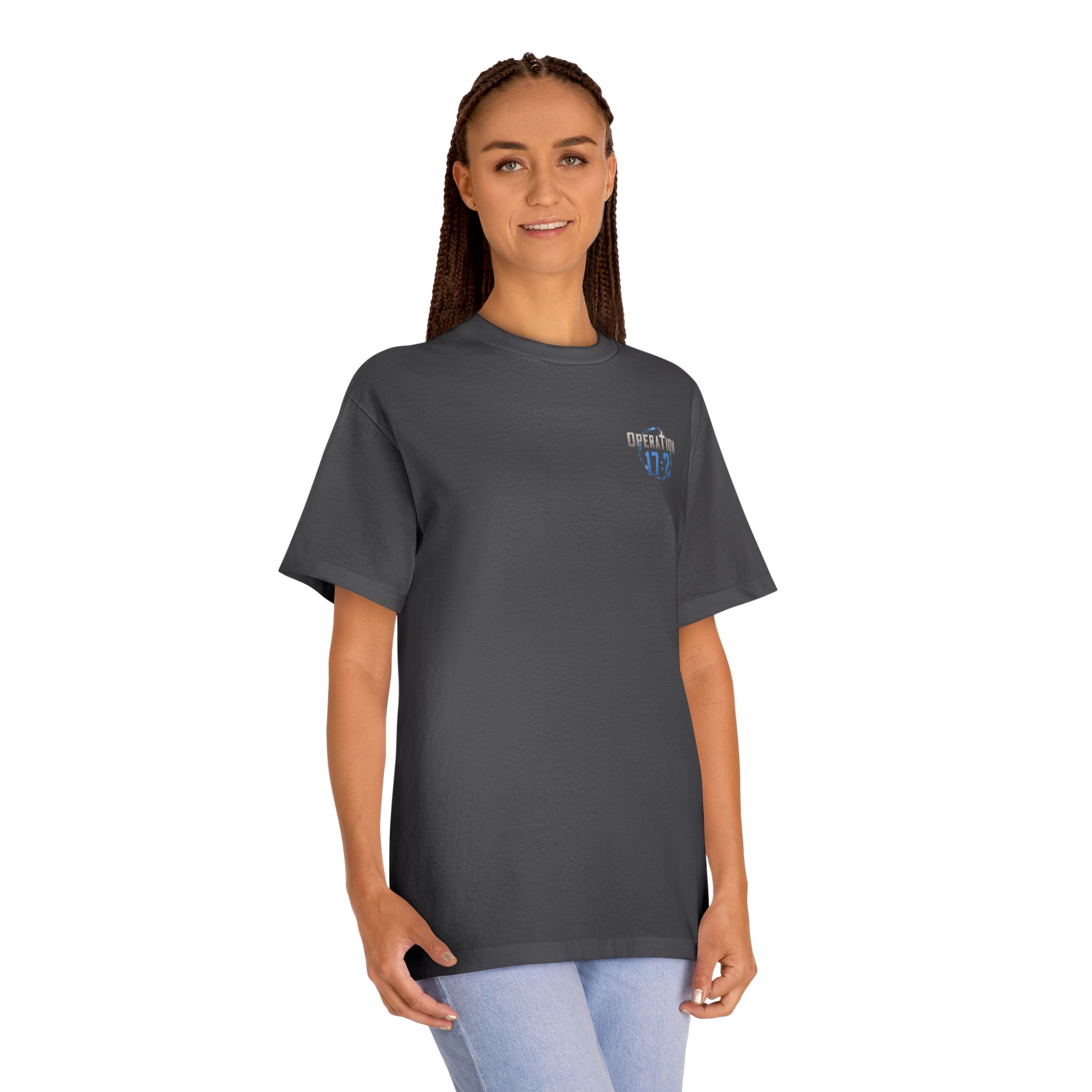 Operation 17:2 T-Shirt — "Not In Our Town, Not On Our Watch" Patriotic Thin Blue Line Tee - Image 7