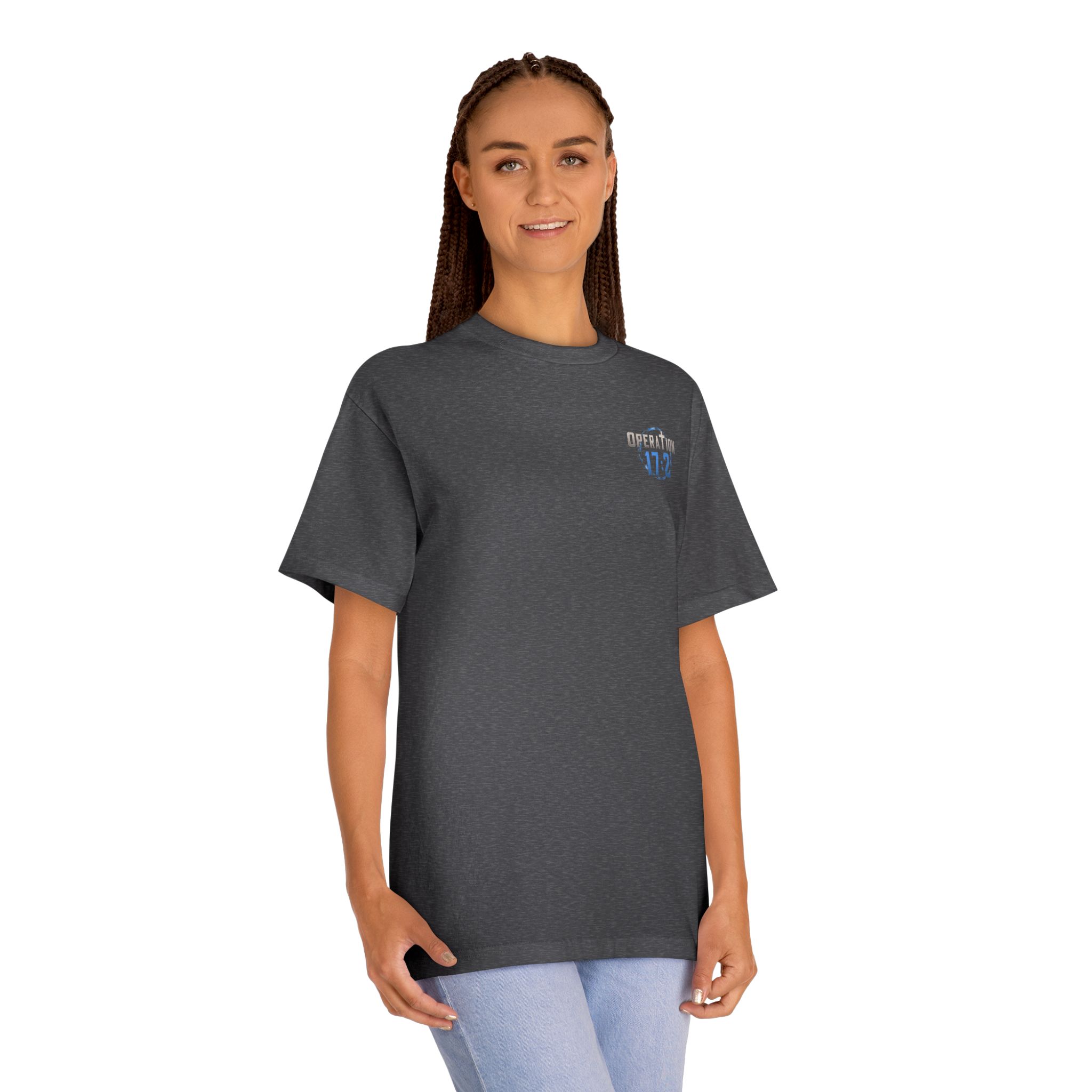 Operation 17:2 T-Shirt — "Not In Our Town, Not On Our Watch" Patriotic Thin Blue Line Tee - Image 11